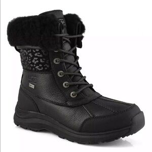 UGG | Adirondack III Snow Leopard Boots Black NEW